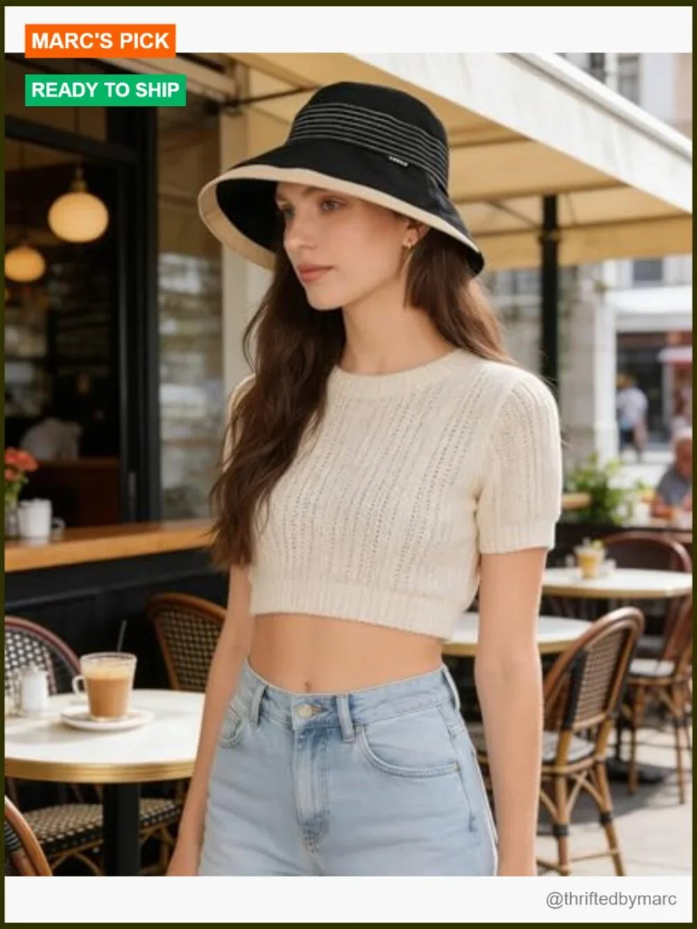 Wide Brim Packable Bucket Hat for Women UV Sun Protection Foldable Beach Cap